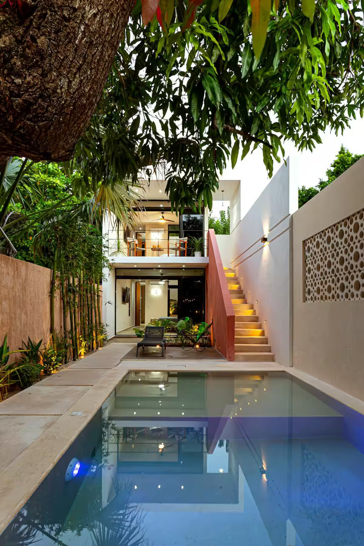 jardin avec piscine maison de ville Merida Mexique Casa Manguito jardin avec piscine maison de ville Merida Mexique Casa Manguito