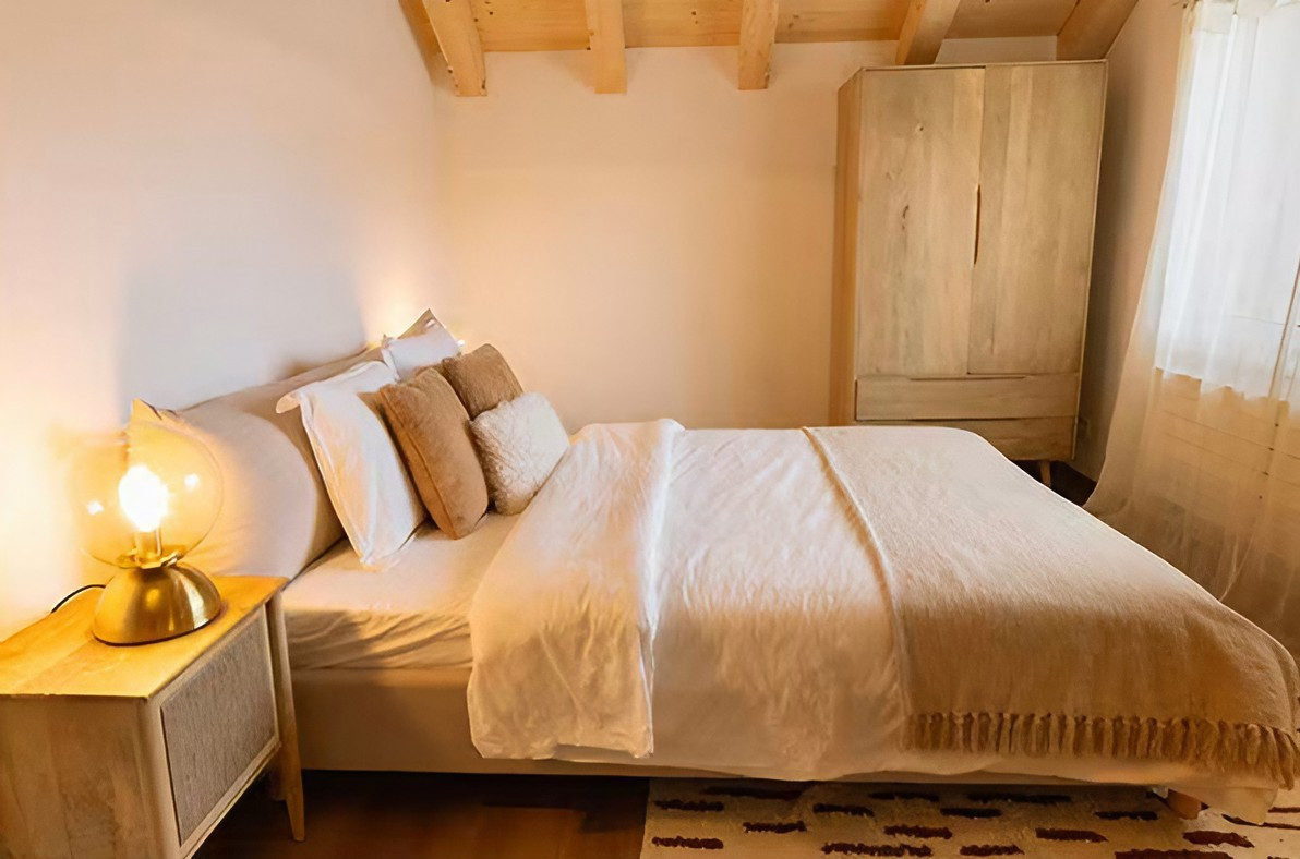 chambre chalet décoration naturelle Maisons du Monde