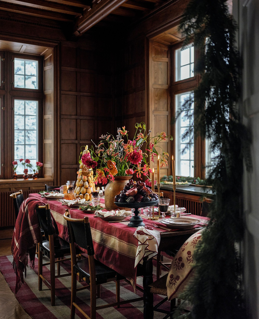 salle à manger décoration Noël salle à manger décoration Noël
