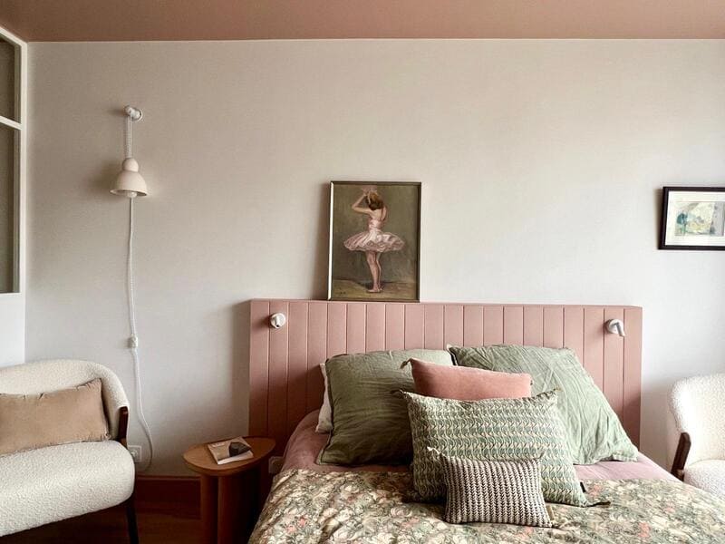 chambre rose et verte rénovation par Happy Pog photo Billie Blanket chambre rose et verte rénovation par Happy Pog photo Billie Blanket