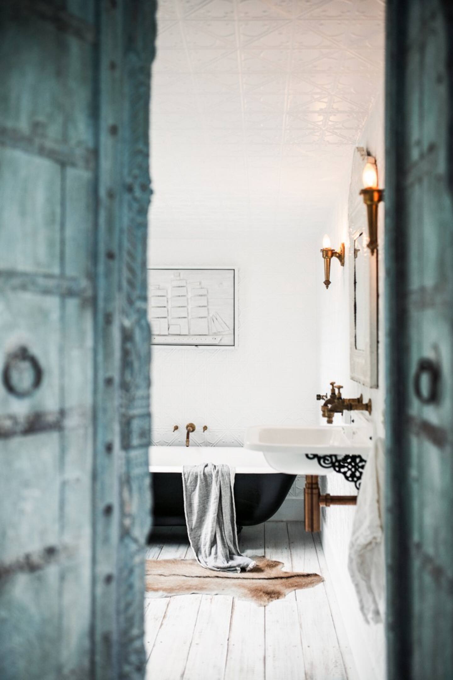 salle de bain rétro salle de bain rétro
