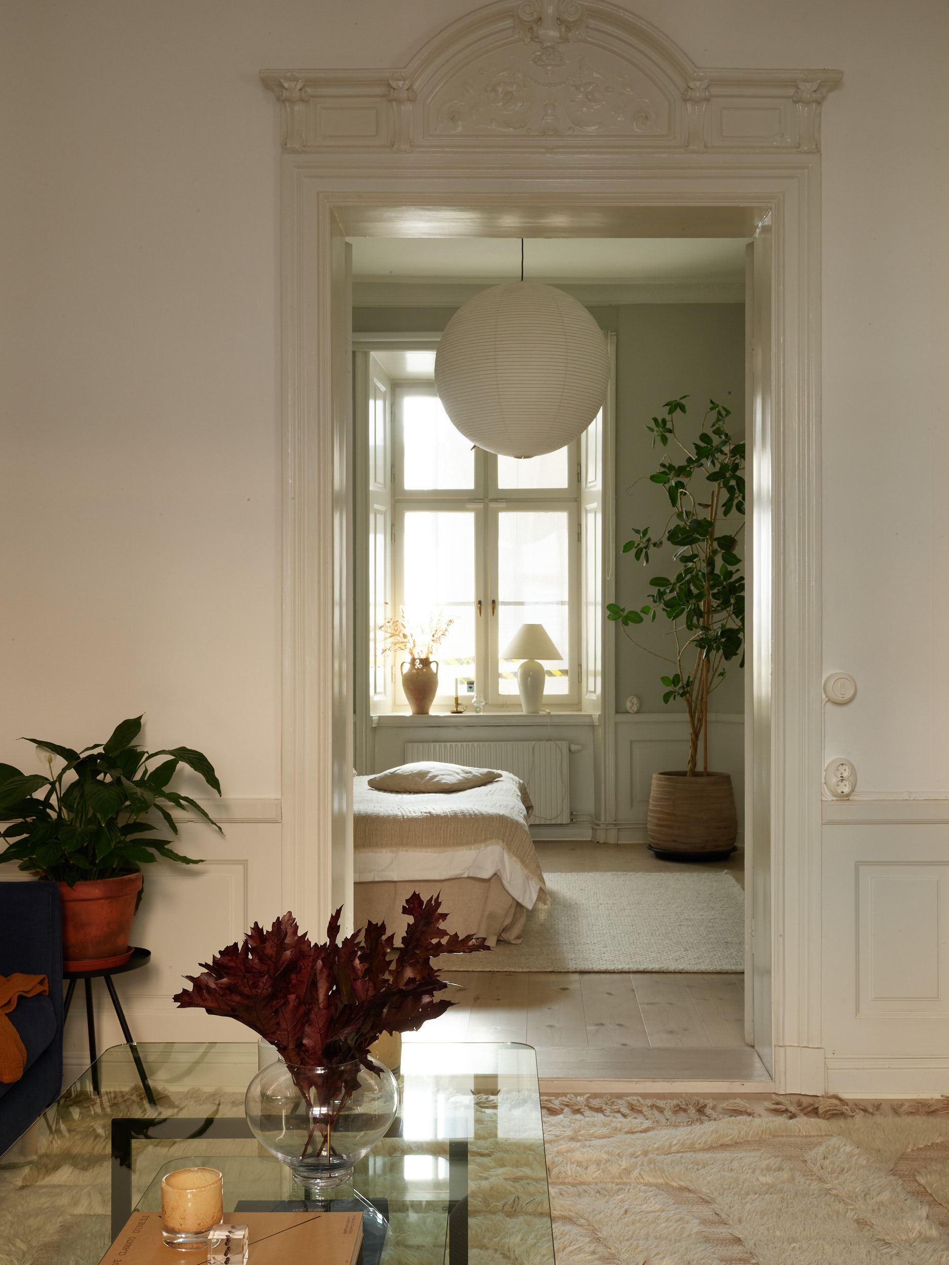 salon et chambre avec moulures décoration scandinave salon et chambre avec moulures décoration scandinave