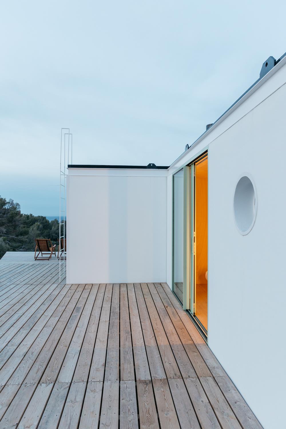 Tiny Living® terrasse petite maison préfabriquée 59m2