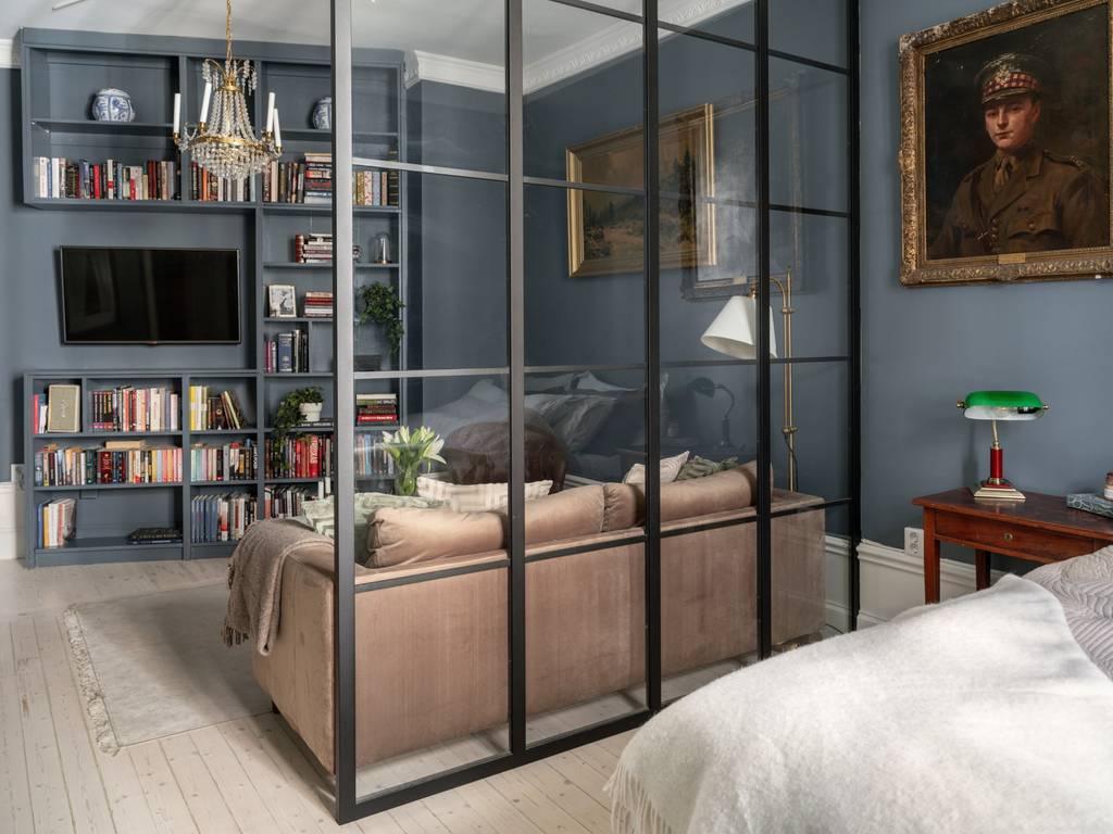 salon et espace chambre avec verrière studio 43m2 salon et espace chambre avec verrière studio 43m2