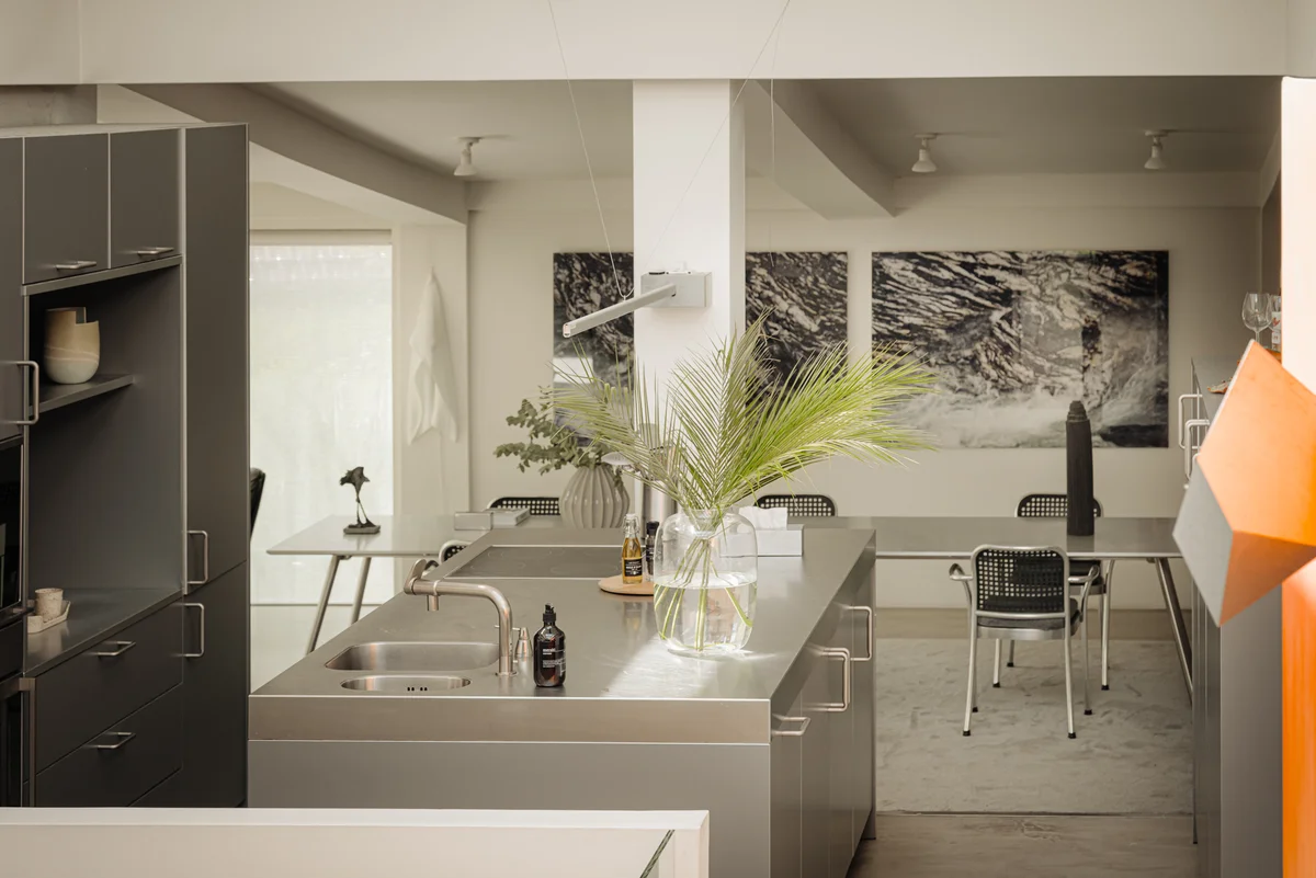 cuisine décoration design maison architecte béton semi-enterrée cuisine décoration design maison architecte béton semi-enterrée