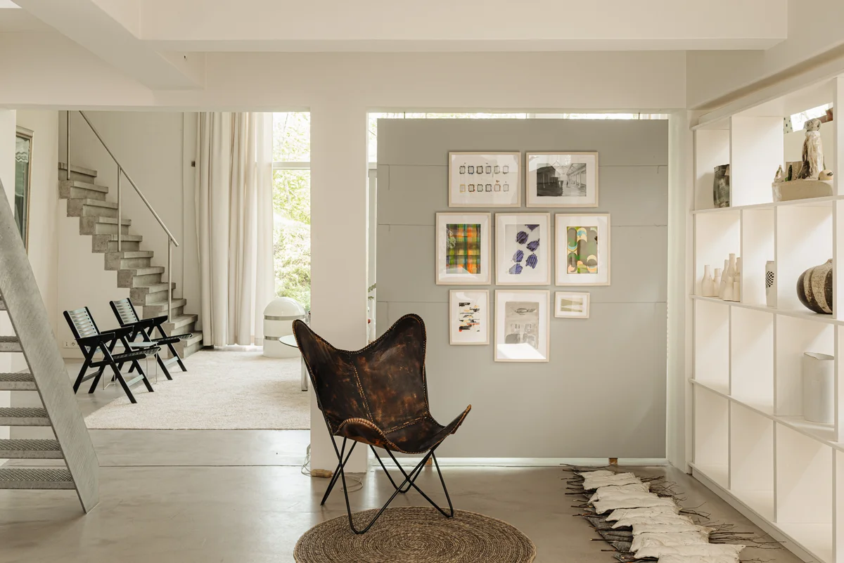 salon décoration design maison architecte béton semi-enterrée salon décoration design maison architecte béton semi-enterrée