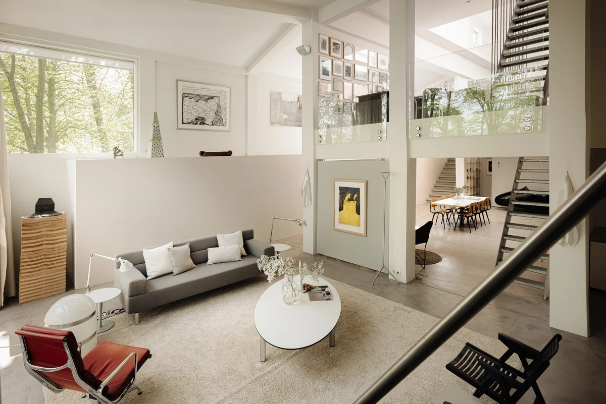 salon décoration design maison architecte béton semi-enterrée salon décoration design maison architecte béton semi-enterrée