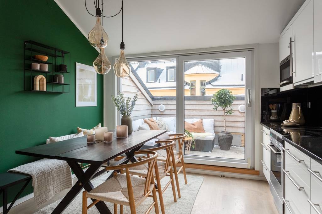 cuisine mansardée appartement sous combles