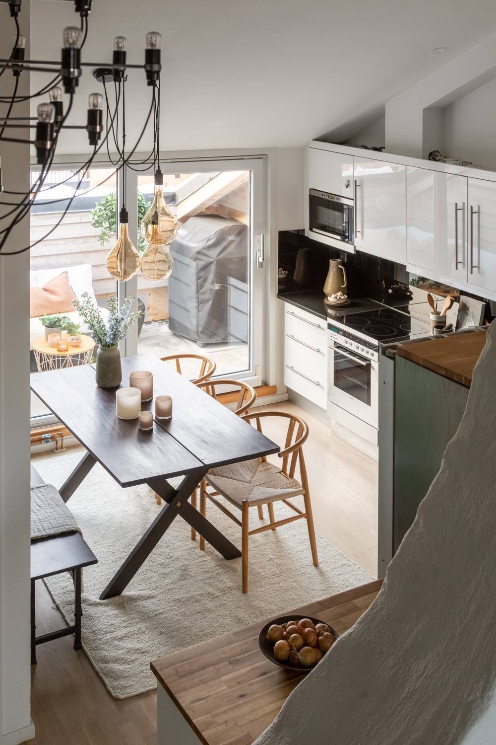 cuisine mansardée appartement sous combles