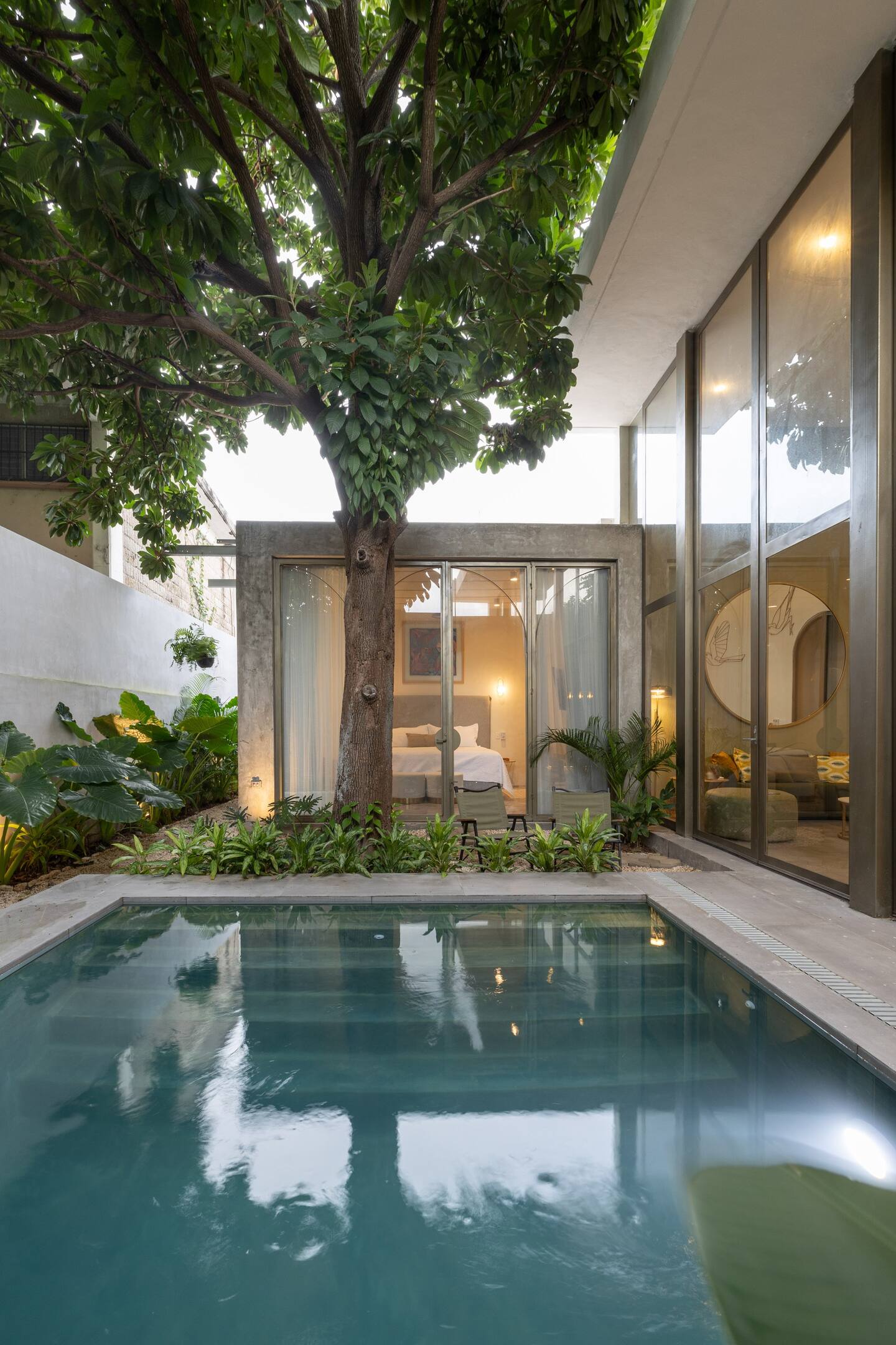 jardin avec piscine maison mexicaine Merida Casa Yucatan Jay jardin avec piscine maison mexicaine Merida Casa Yucatan Jay