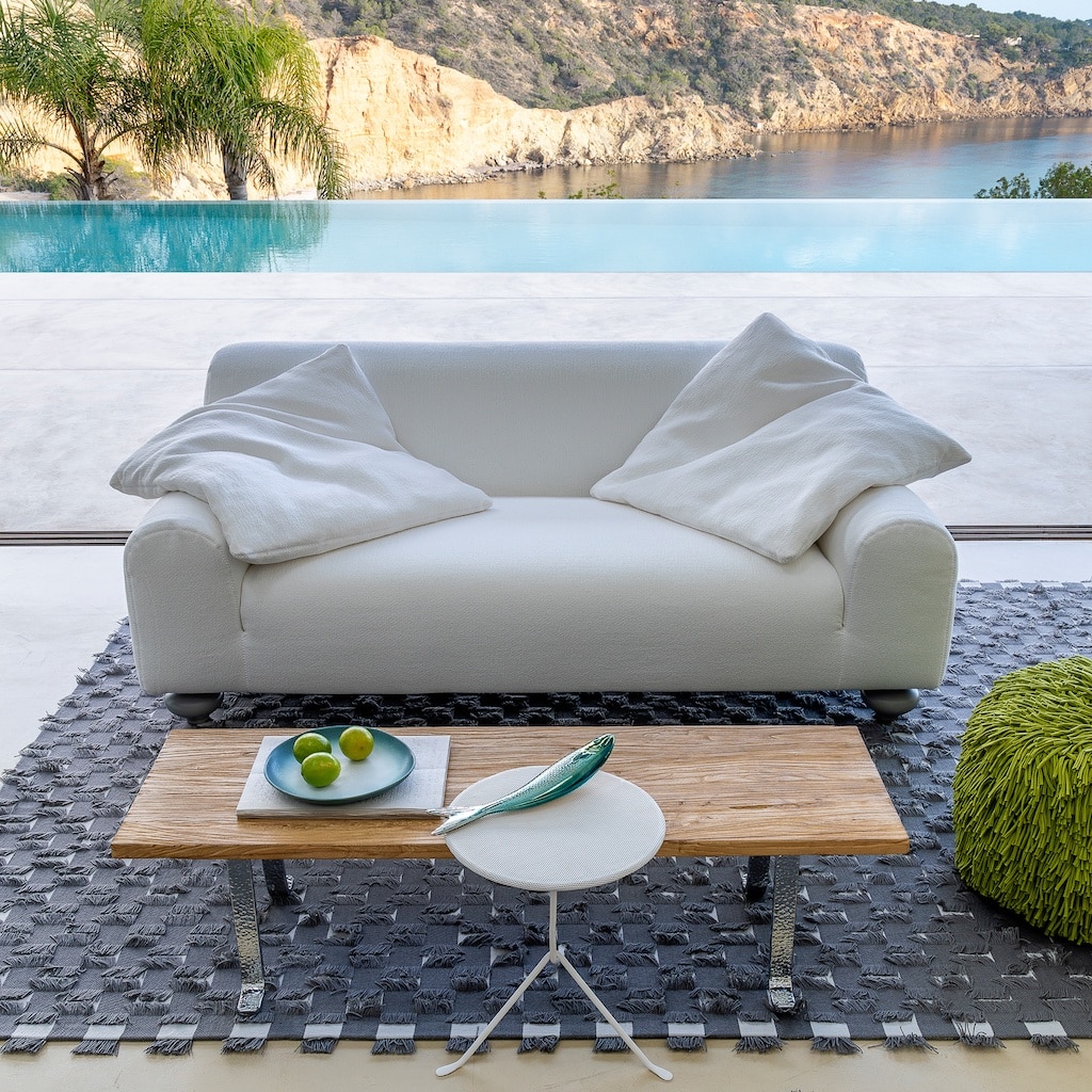 canapé lin blanc collection OTTO Nomad Escape collaboration Catalogue AM PM 2025