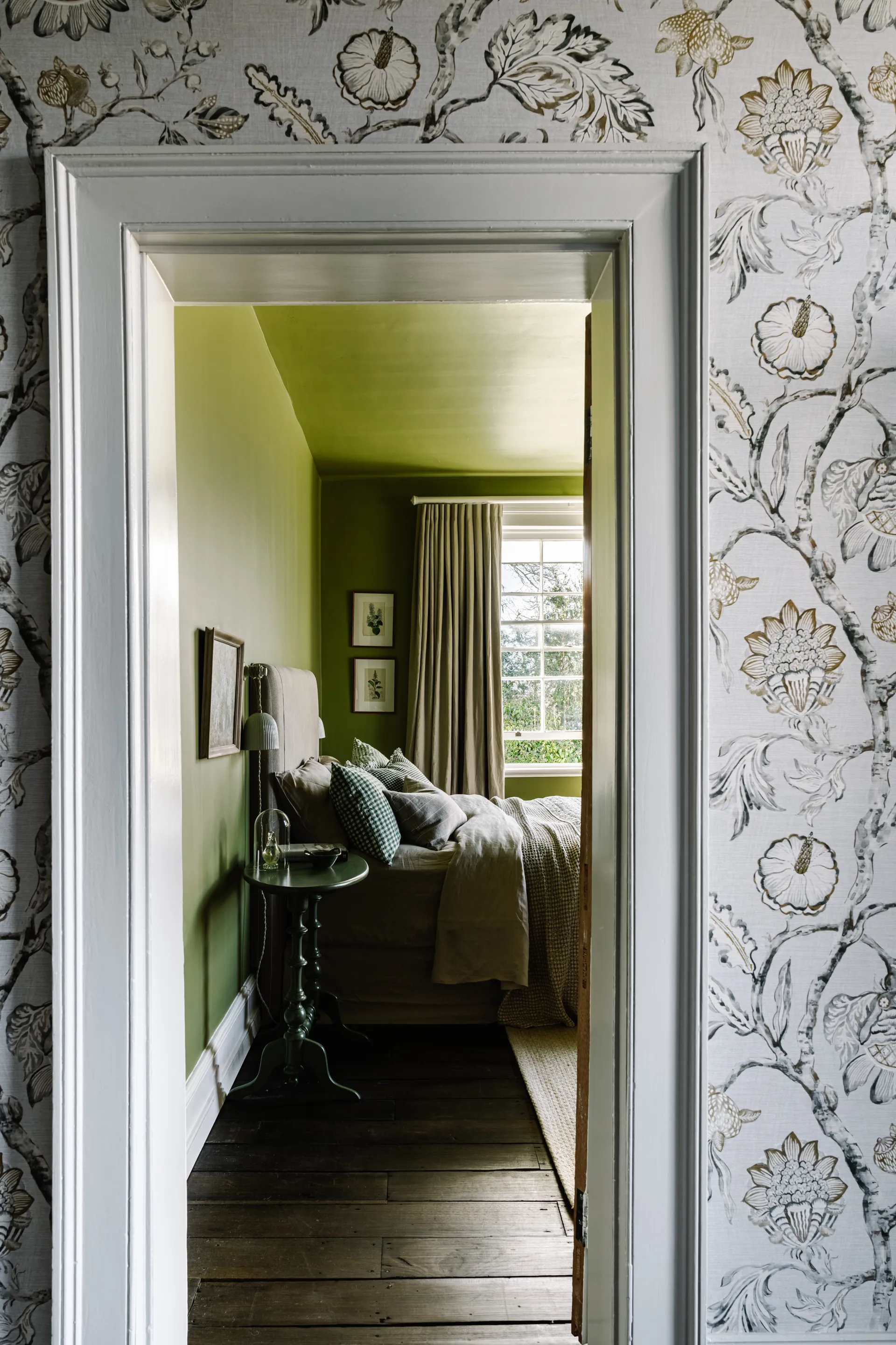 chambre verte maison ancienne rénovée Beulah House Tasmanie chambre verte maison ancienne rénovée Beulah House Tasmanie