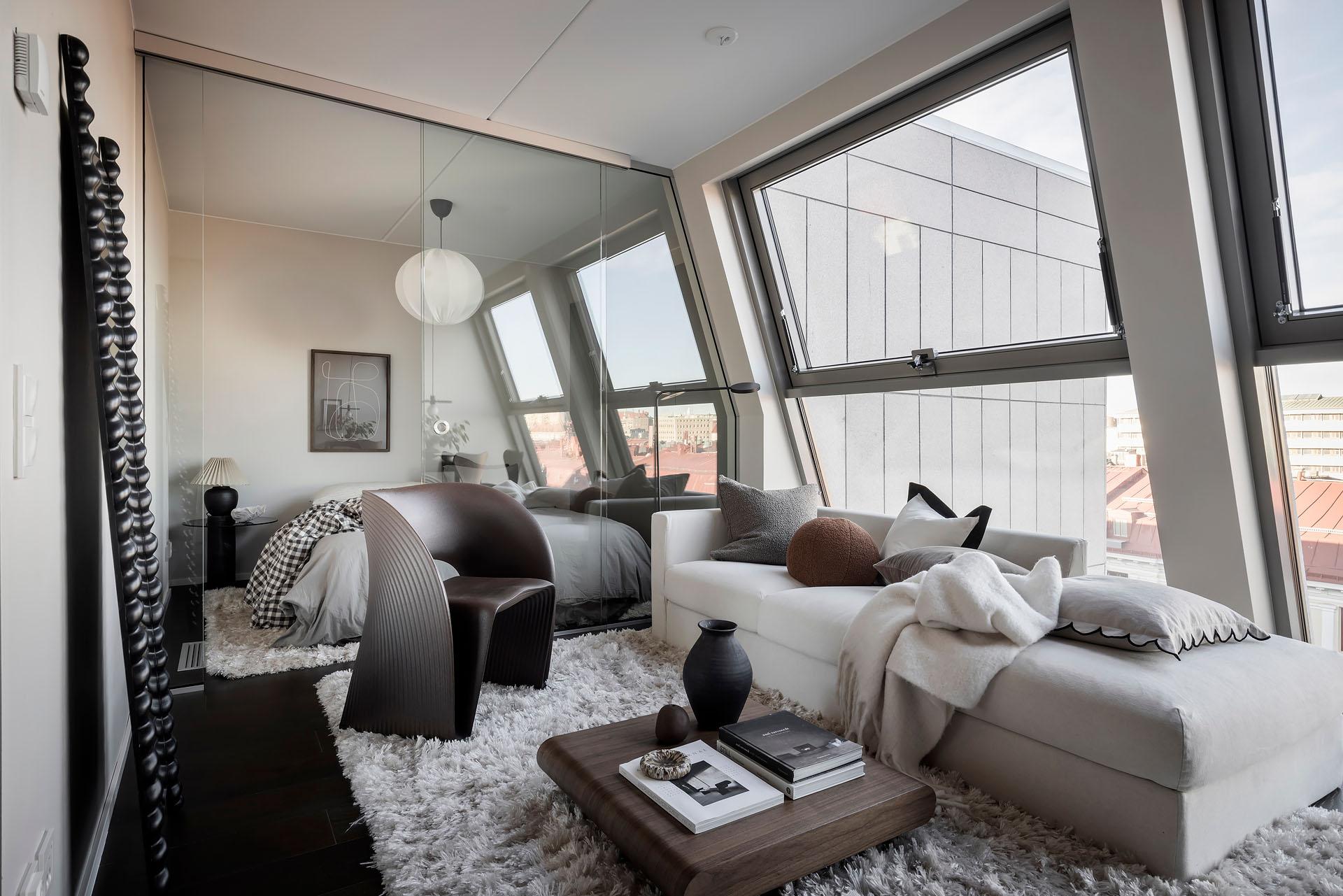 salon et chambre studio 30m2