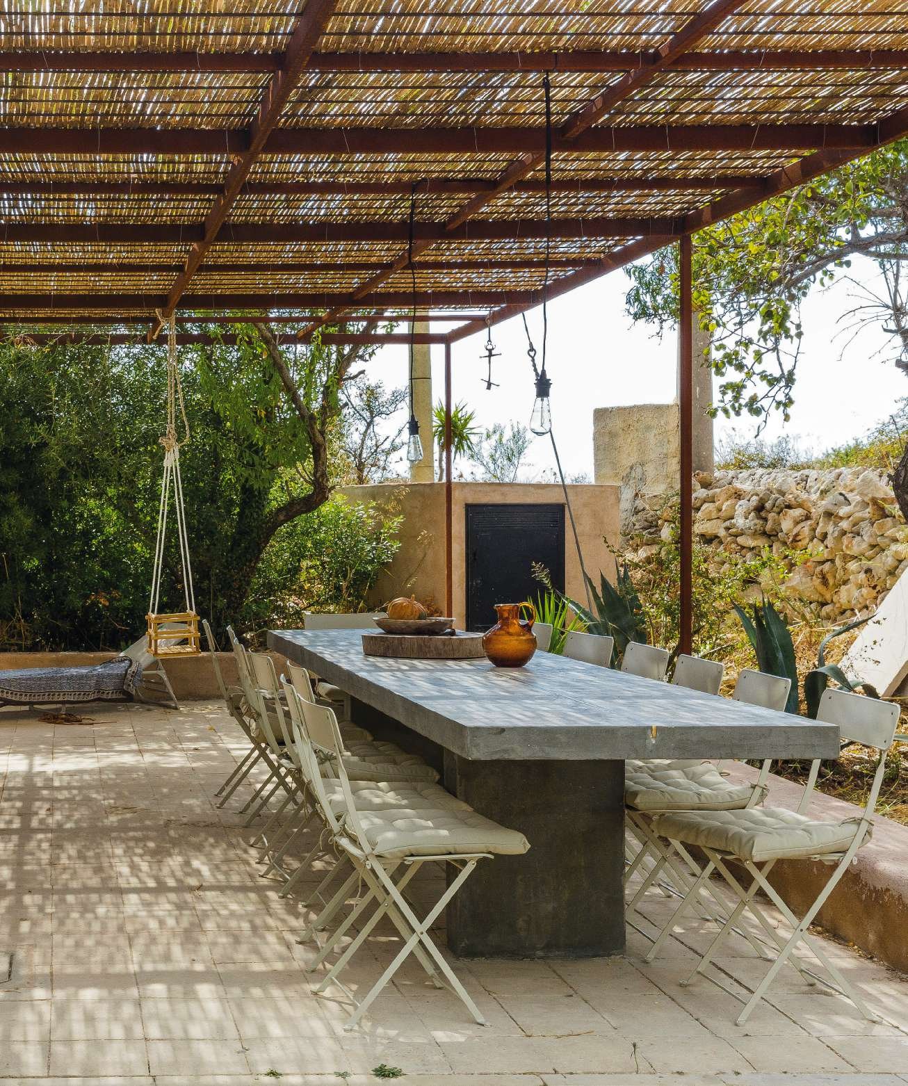 terrasse avec pergola maison traditionnelle en Sicile Casa Balat terrasse avec pergola maison traditionnelle en Sicile Casa Balat