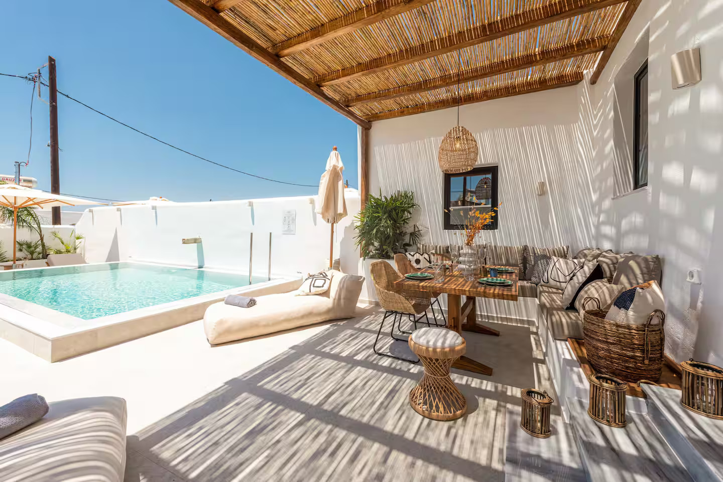 terrasse avec pergola bois