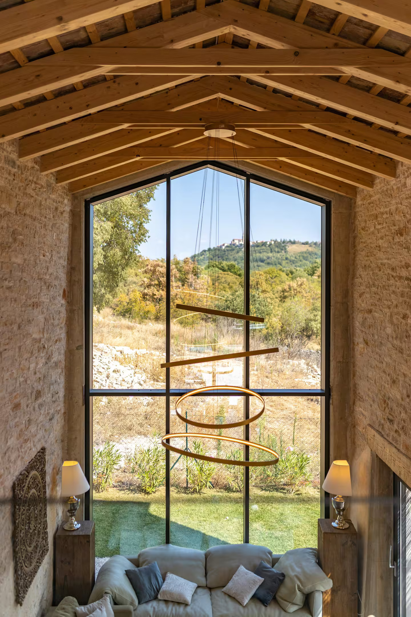 salon maison en pierres rénovée Croatie, Villa la Vinella salon maison en pierres rénovée Croatie, Villa la Vinella