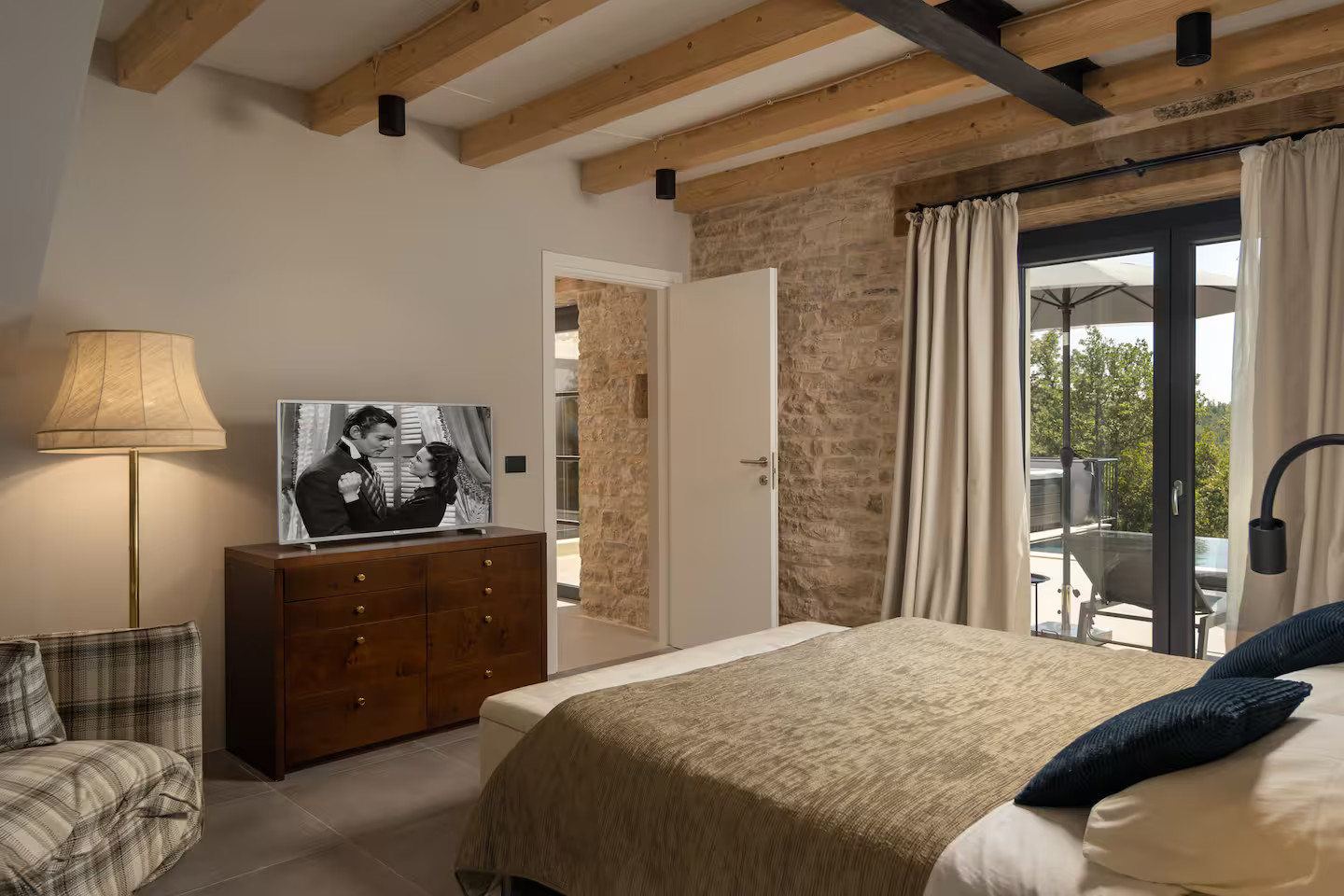 chambre maison en pierres rénovée Croatie, Villa la Vinella chambre maison en pierres rénovée Croatie, Villa la Vinella