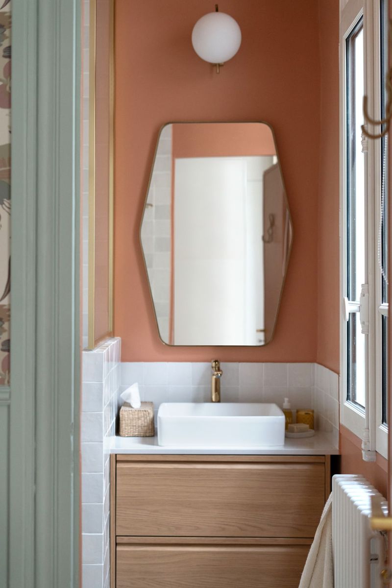 salle de bain appartement haussmannien Paris rénové