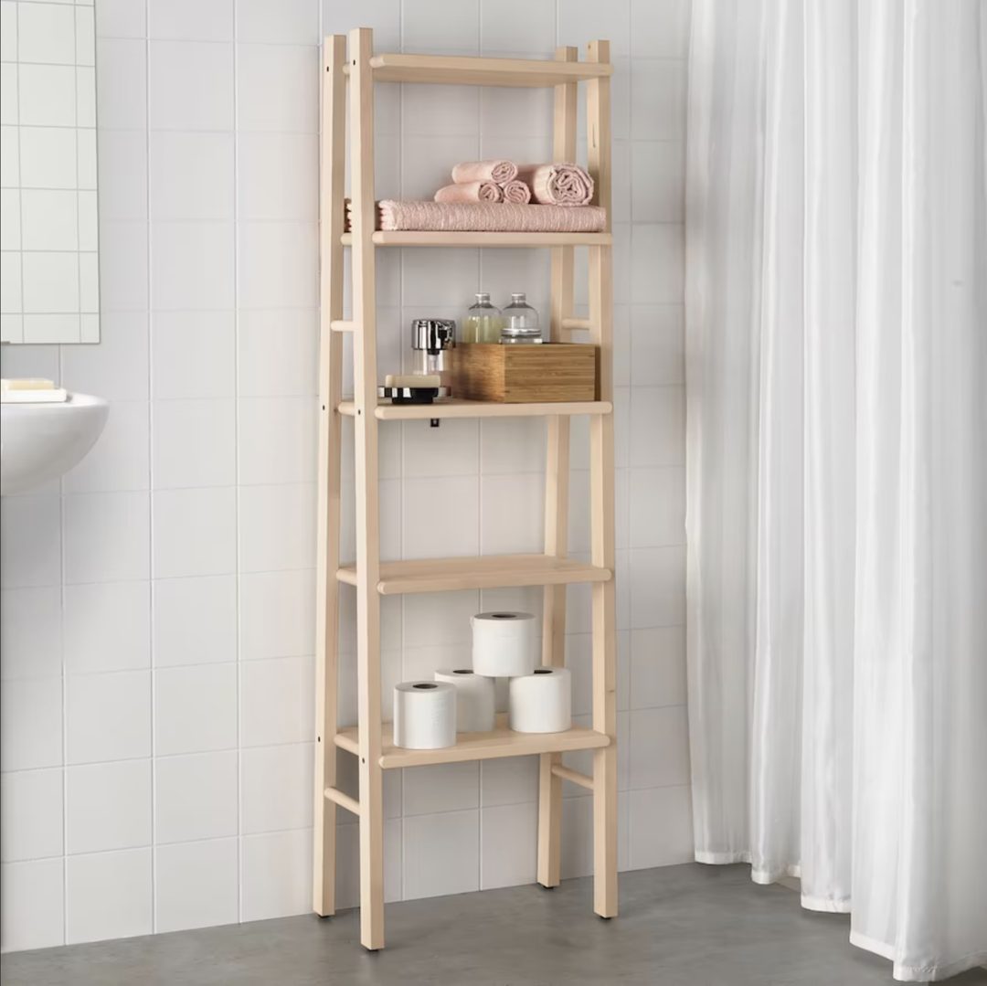 étagère bois pour salle de bain