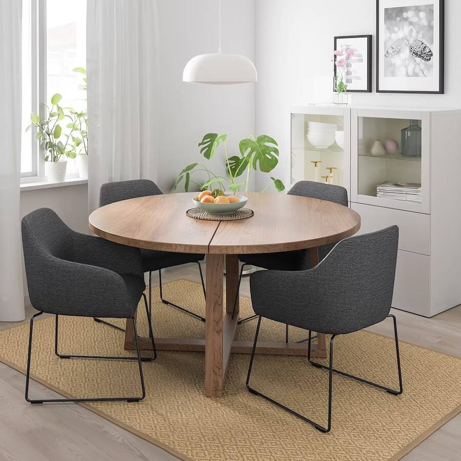 table ronde bois design IKEA catalogue 2025