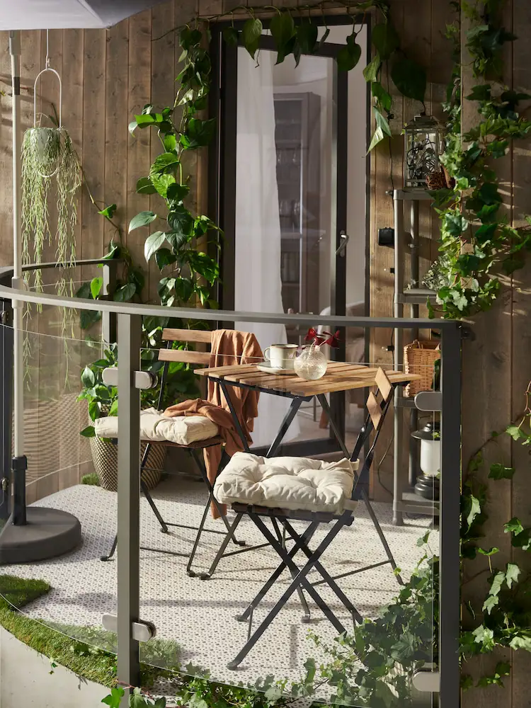 aménagement petit balcon par IKEA aménagement petit balcon par IKEA