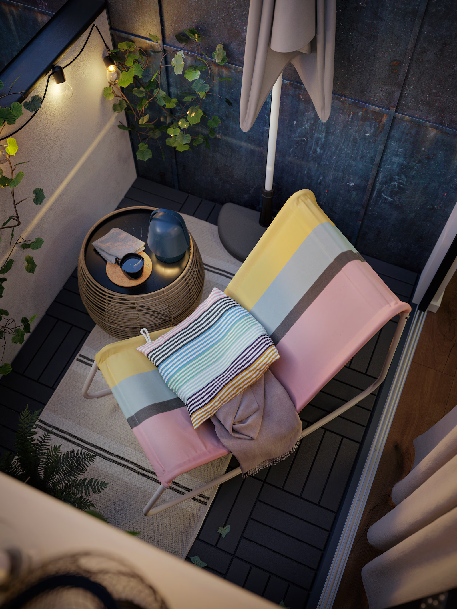 aménagement petit balcon par IKEA aménagement petit balcon par IKEA