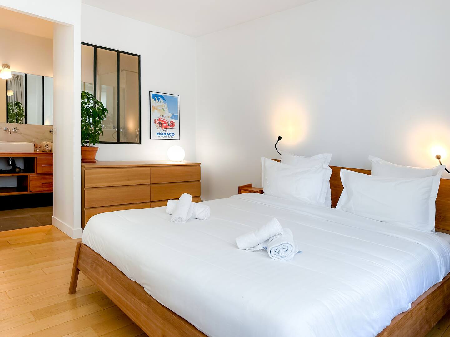 chambre avec salle de bain appartement parisien de 100m2 de style loft chambre avec salle de bain appartement parisien de 100m2 de style loft