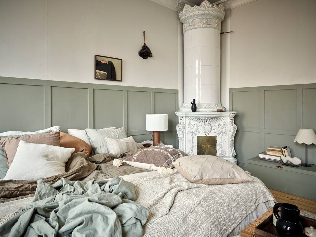 chambre décoration scandinave avec poêle en faïence ancien chambre décoration scandinave avec poêle en faïence ancien