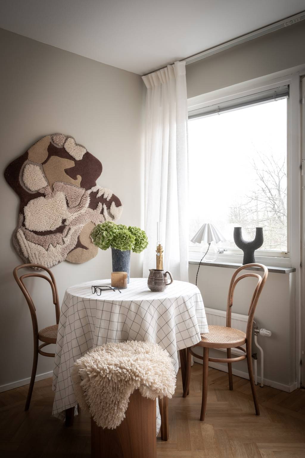 salle à manger décoration naturelle et scandinave