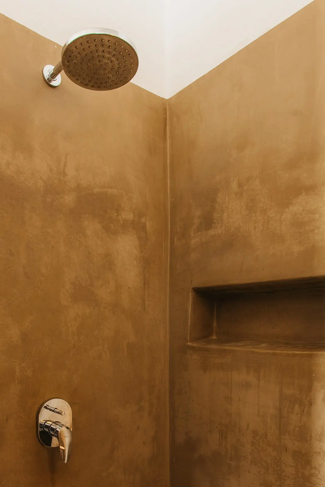 douche murs enduits ocre douche murs enduits ocre