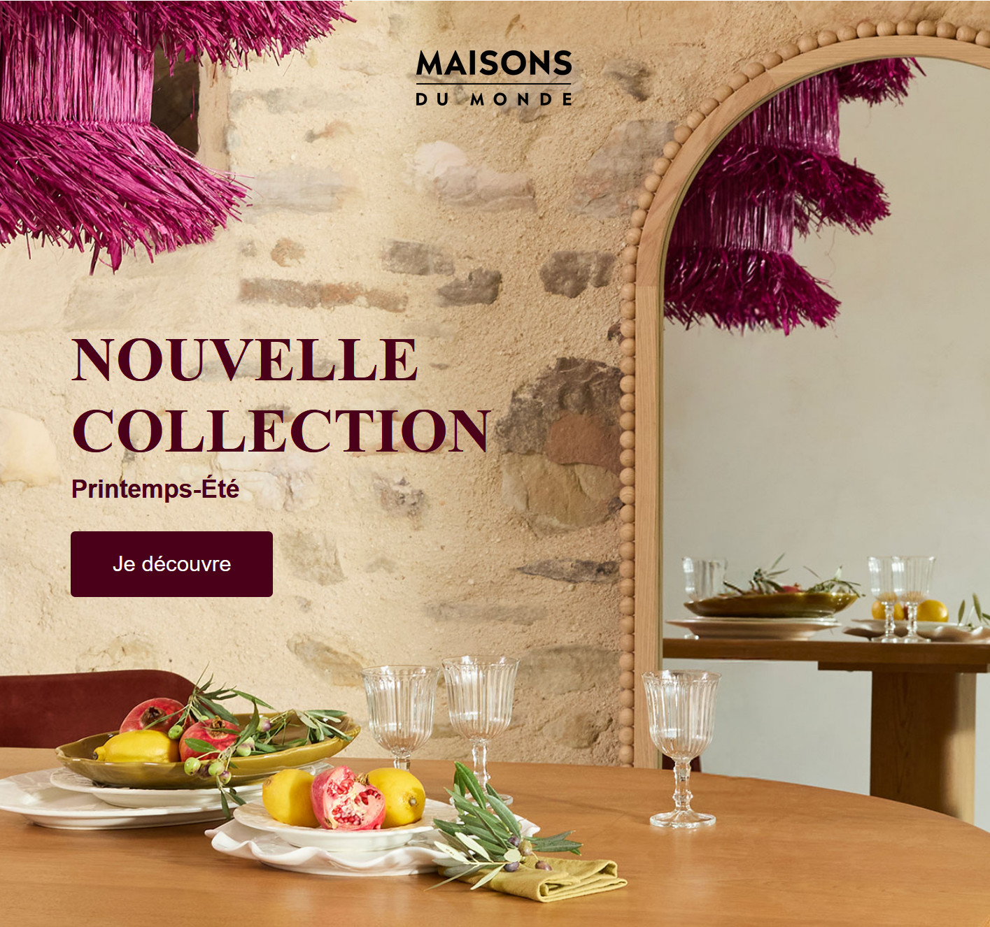maisons du monde nouvelle collection 2025 Fira printemps/été maisons du monde nouvelle collection 2025 Fira printemps/été