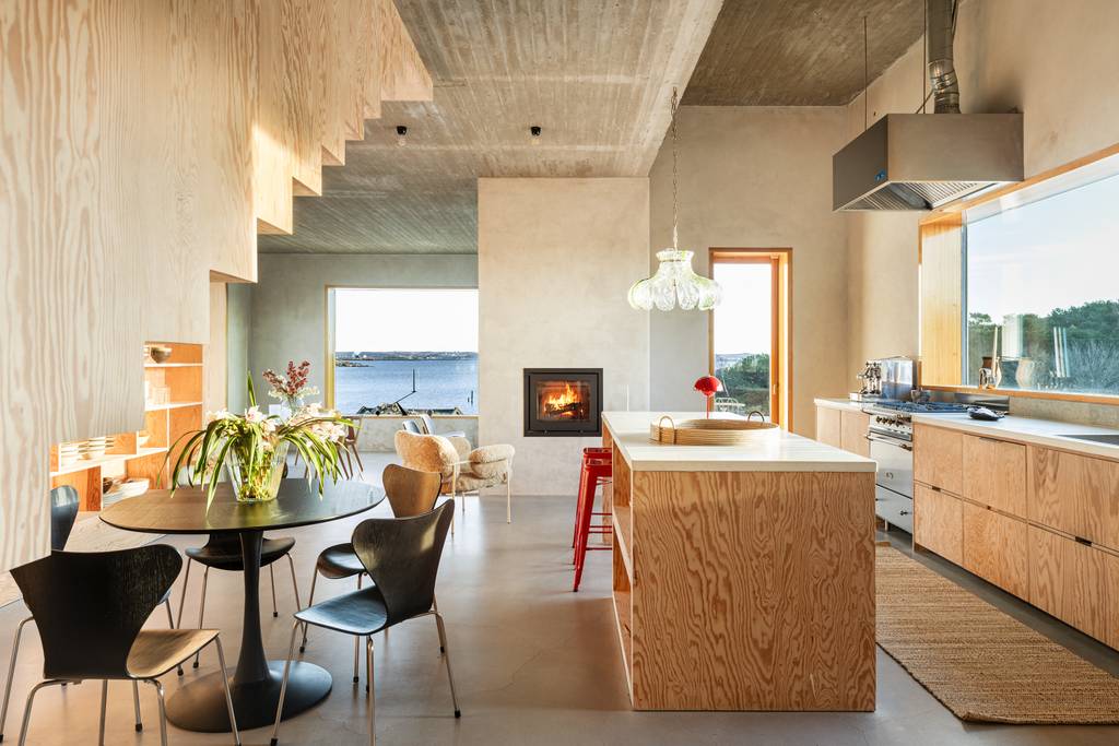 salle à manger et cuisine ouverte maison en bois salle à manger et cuisine ouverte maison en bois