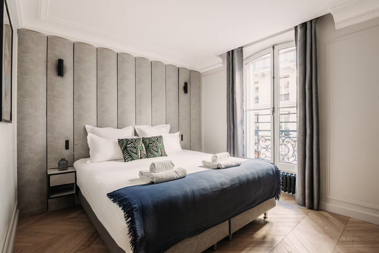 chambre décoration contemporaine grise