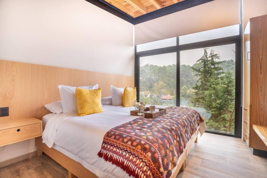 chambre maison en bois contemporaine