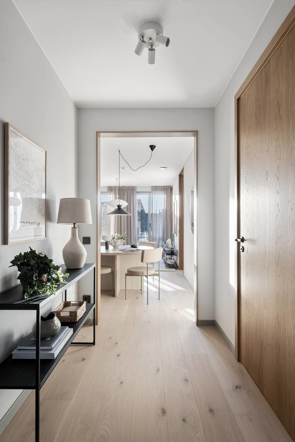 entrée décoration scandinave deux-pièces 45m2