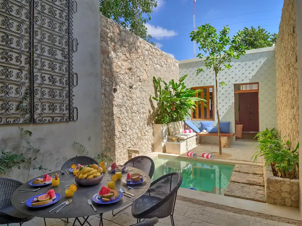 terrasse maison Mexique Casa El Nido Santa Lucia