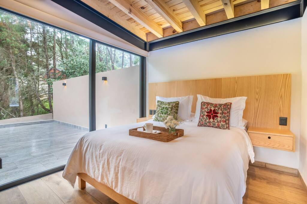 chambre maison en bois contemporaine