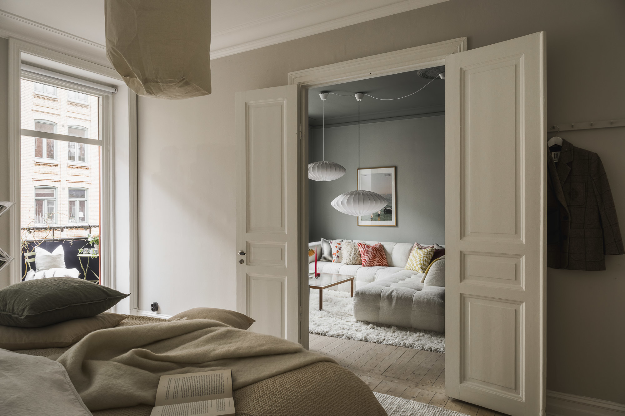 chambre sur salon design appartement 72m2 décoration scandinave chambre sur salon design appartement 72m2 décoration scandinave