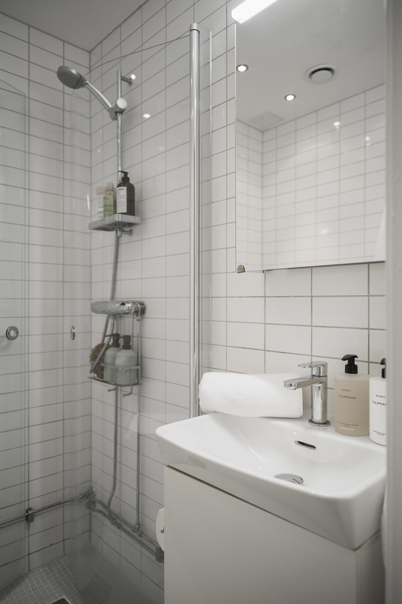 salle d salle d'eau blanche
