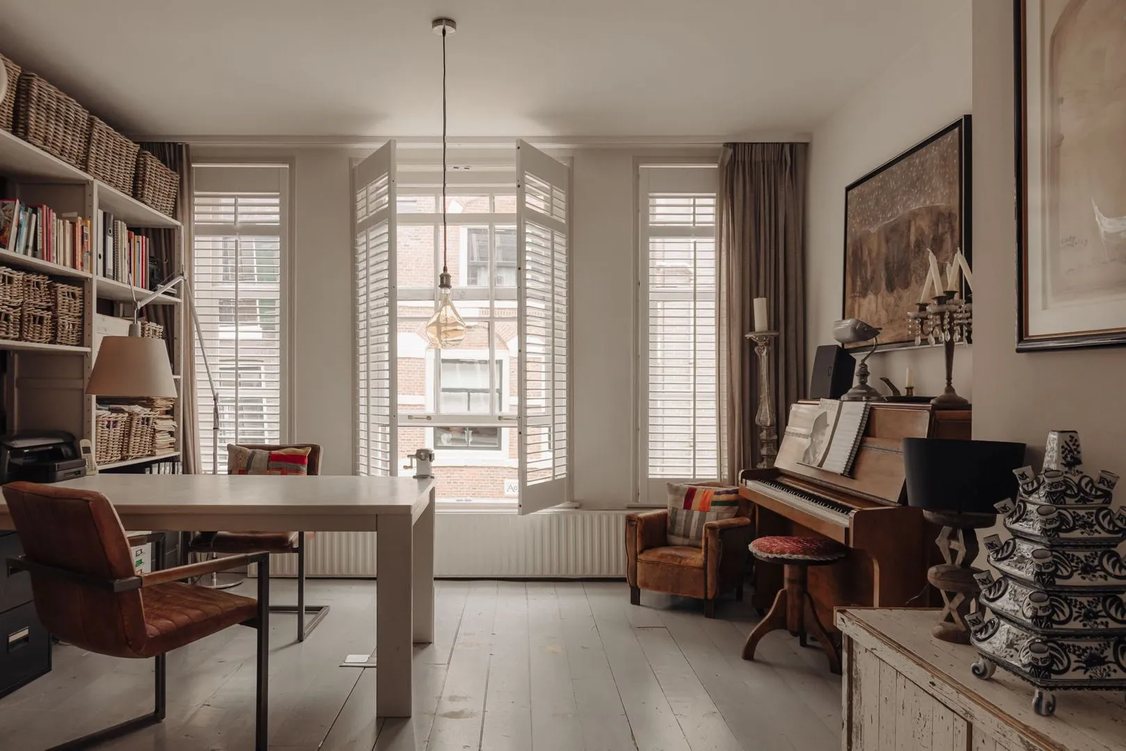 bureau avec piano maison de ville Amsterdam bureau avec piano maison de ville Amsterdam