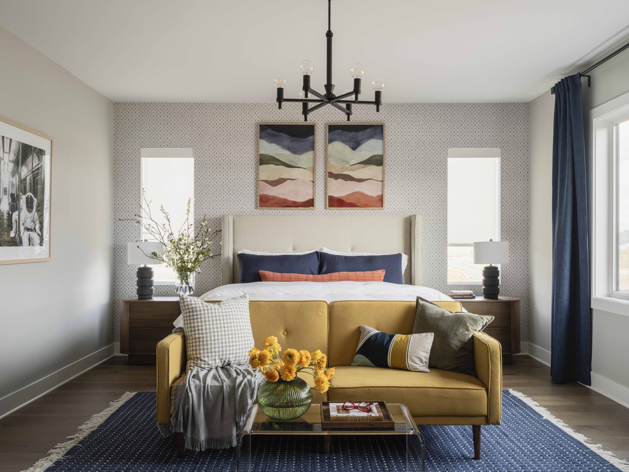 chambre style mid-century scandinave par Bobby Berk chambre style mid-century scandinave par Bobby Berk