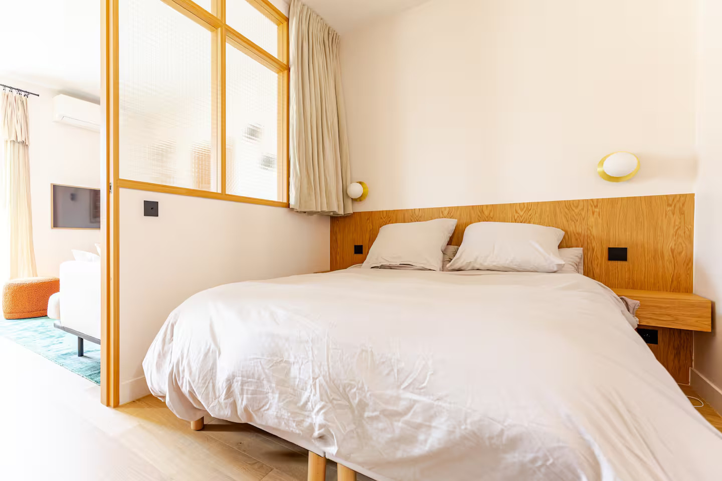 chambre avec verrière deux-pièces Paris