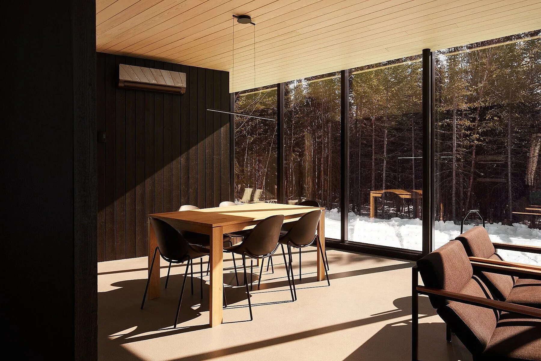 salon maison contemporaine