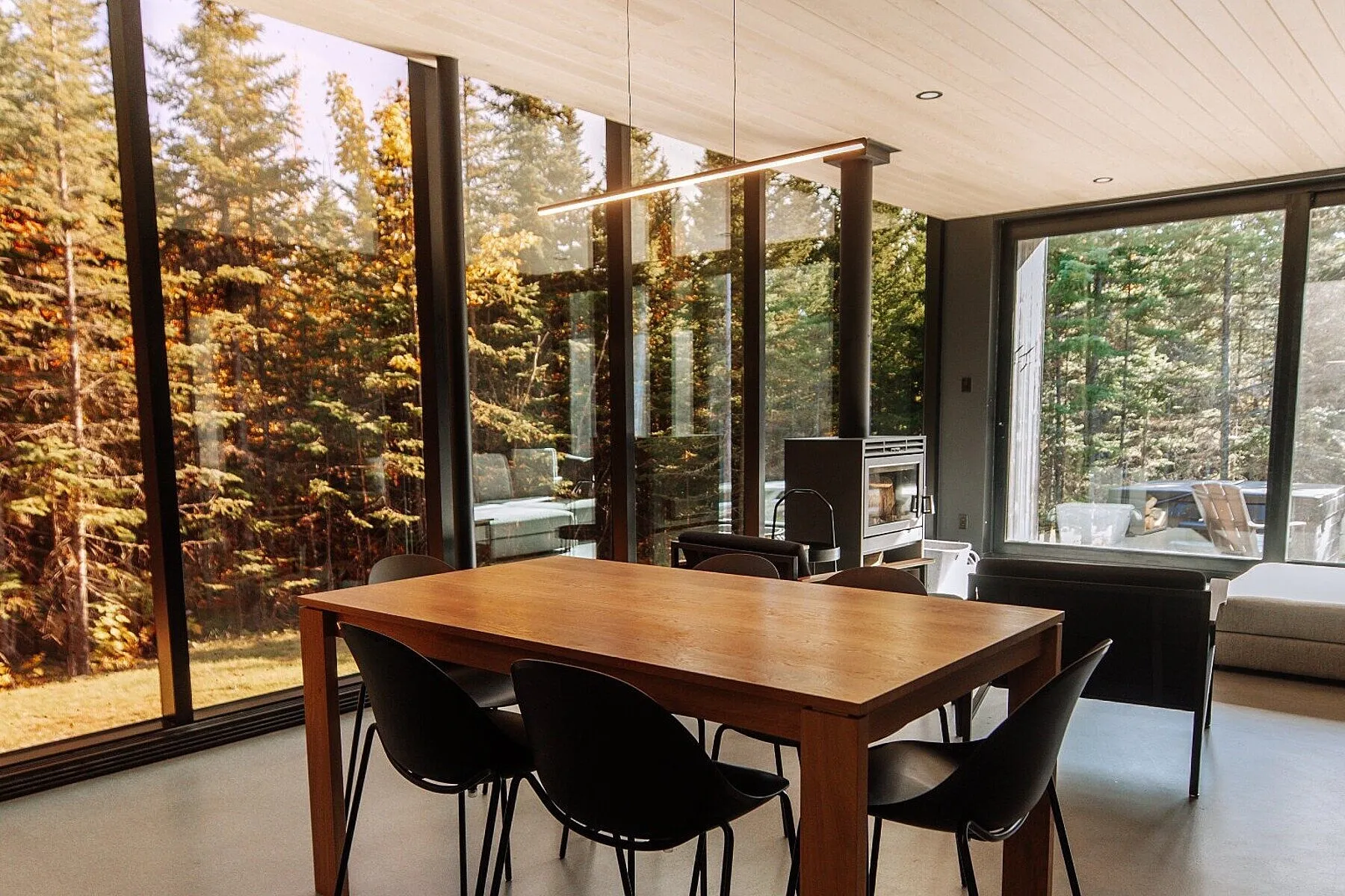 salon maison contemporaine