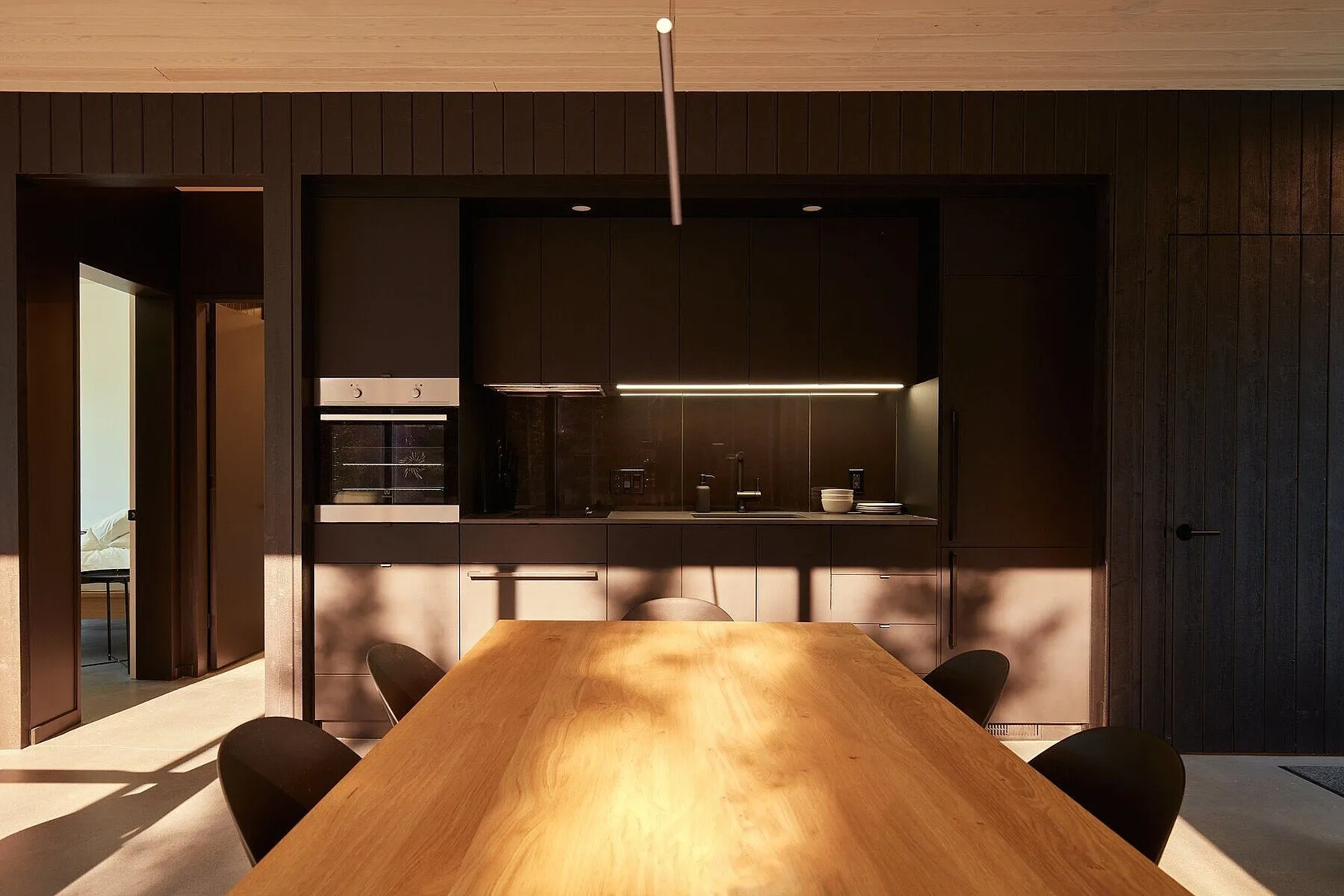 cuisine ouverte design noire