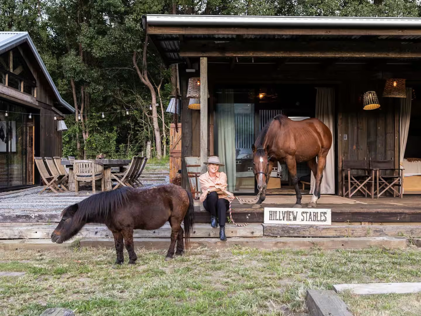 maison rustique chic Hillview Stables Australie maison rustique chic Hillview Stables Australie