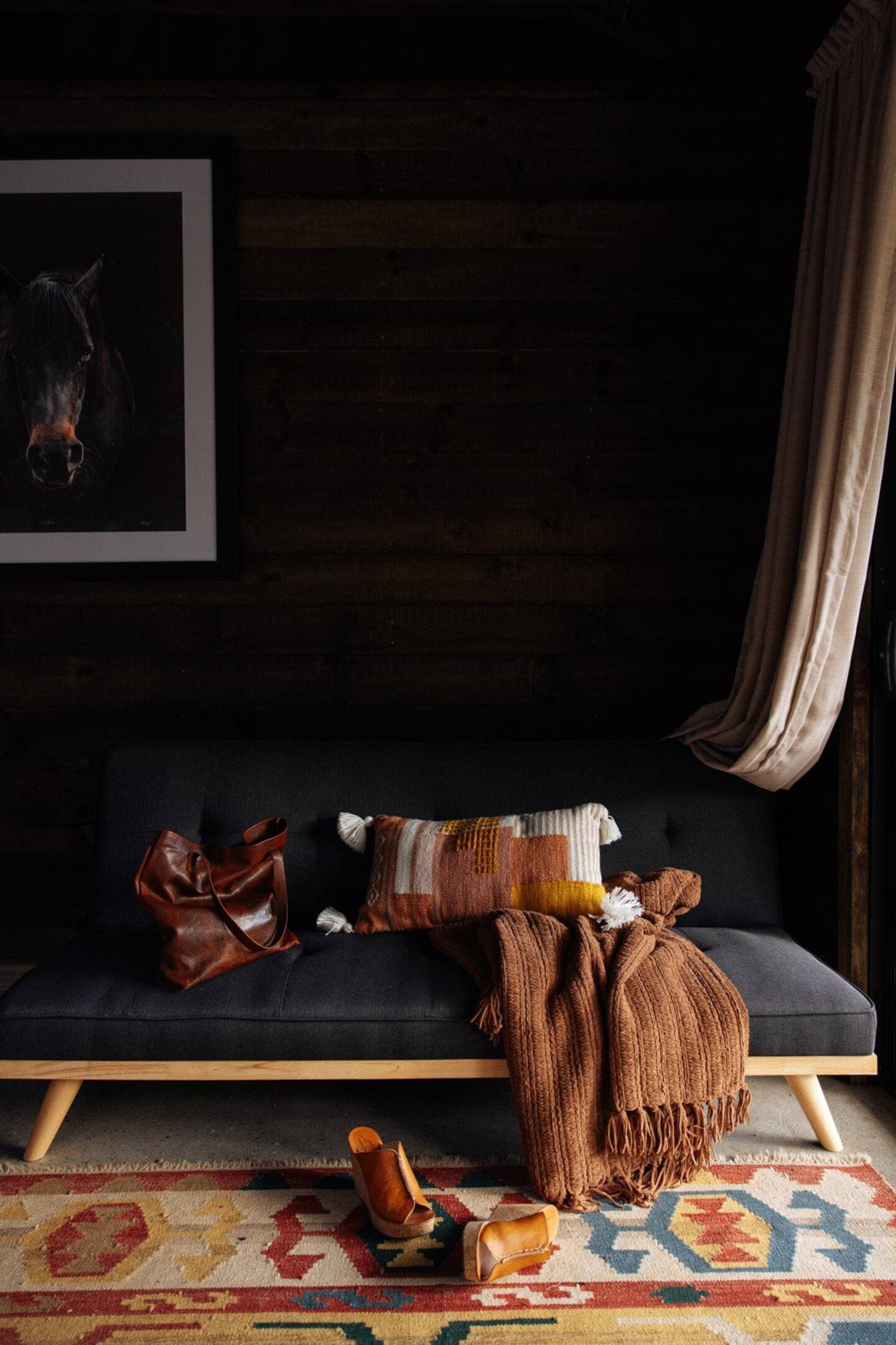 salon maison rustique chic Hillview Stables Australie salon maison rustique chic Hillview Stables Australie