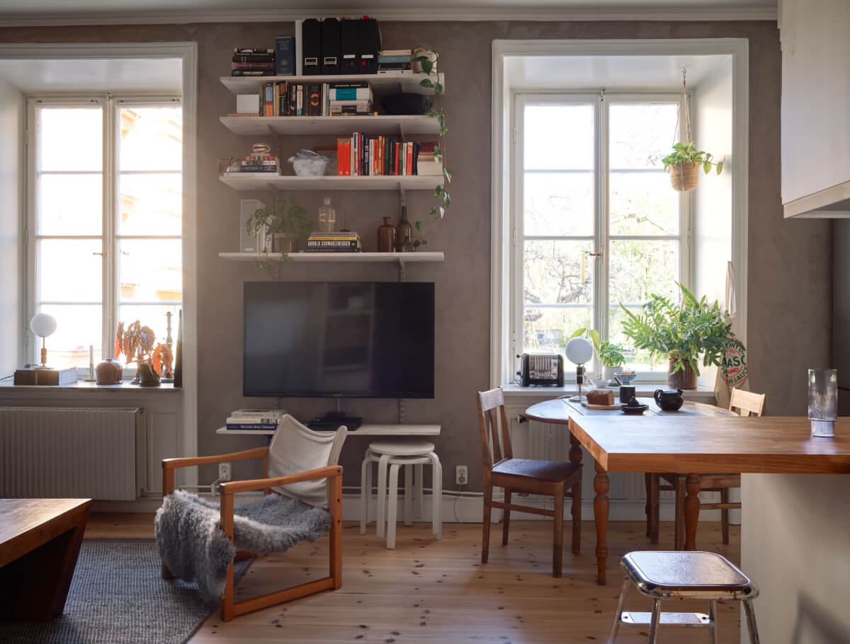 salon et cuisine studio 32m2