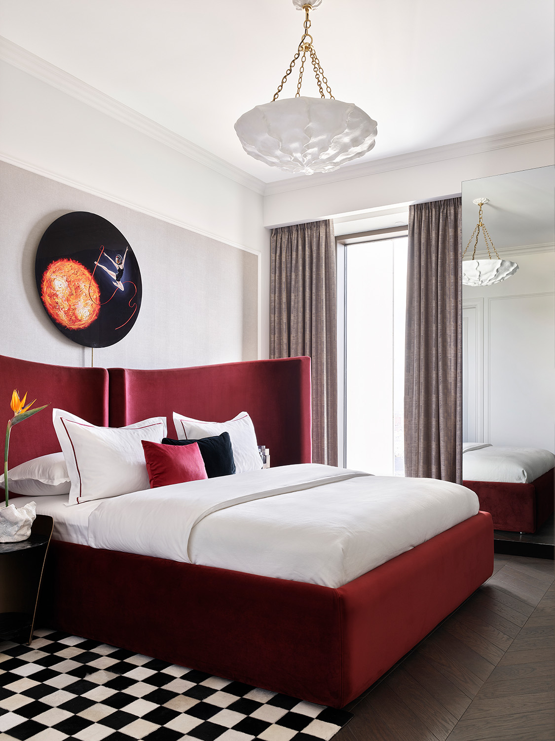 chambre lit velours rouge chambre lit velours rouge