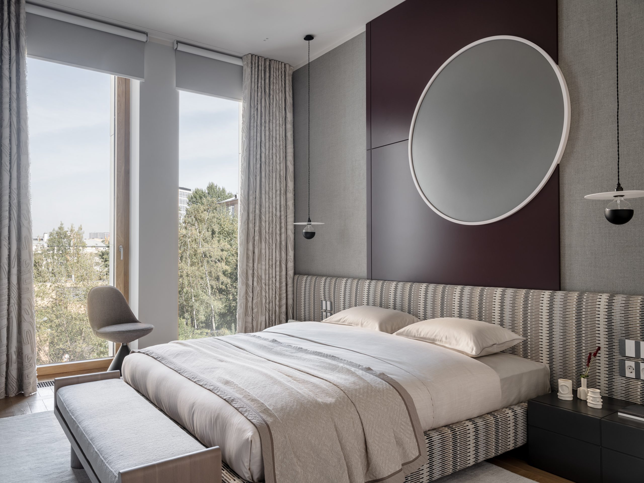 chambre décoration design grise et bordeaux chambre décoration design grise et bordeaux